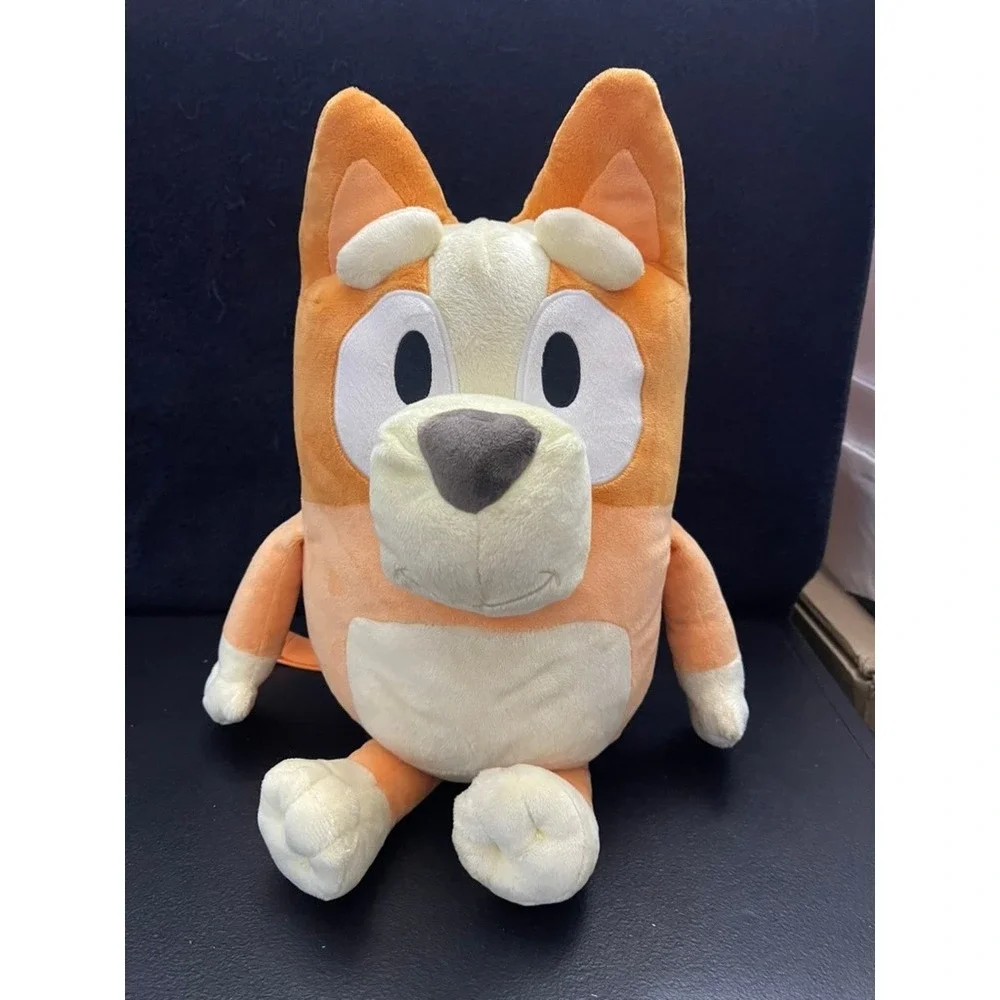 Bluey Bingo Plush Backpack Kids Orange Character Bag Adjustable Straps 30016-0